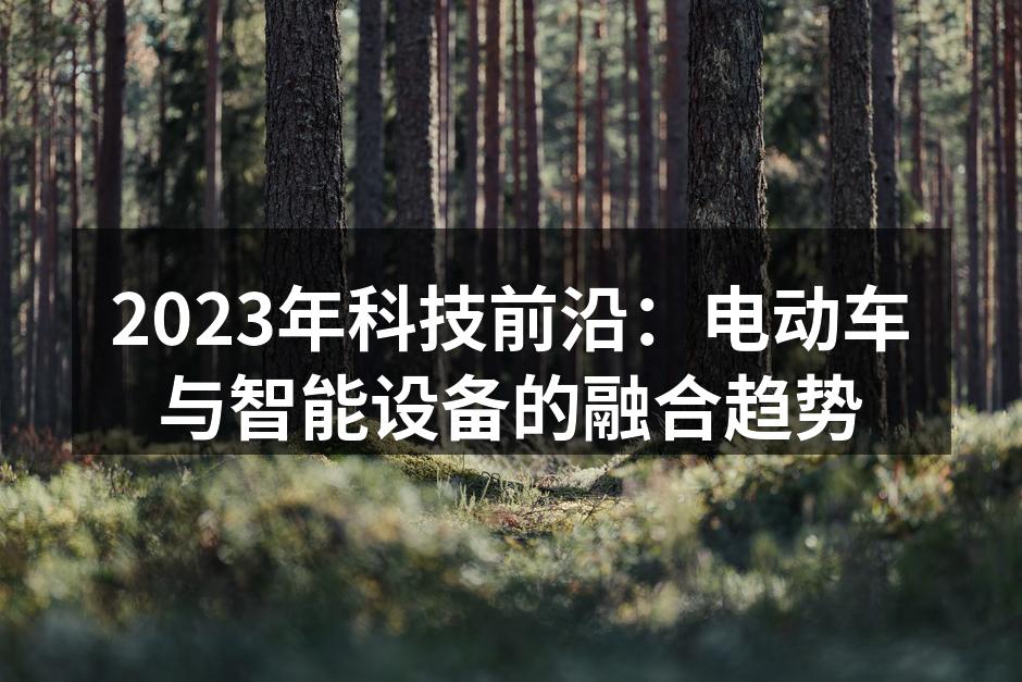 电动车与智能设备的完美结合