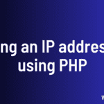 ping an IP address using PHP